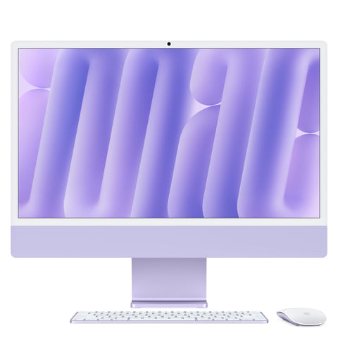 24 hüvelykes iMac Retina 4,5K kijelzővel: Apple M4 chip 8 magos CPU-val és 8 magos GPU-val, 1TB SSD, 16GB RAM, Magic Trackpad, Magic Keyboard - magyar - lila CTO