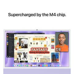 24 hüvelykes iMac Retina 4,5K kijelzővel: Apple M4 chip 8 magos CPU-val és 8 magos GPU-val, 512GB SSD, 24GB RAM, Magic Mouse, Magic Keyboard Touch ID-val és számbillentyűzettel – magyar - lila CTO - iSTYLE.hu