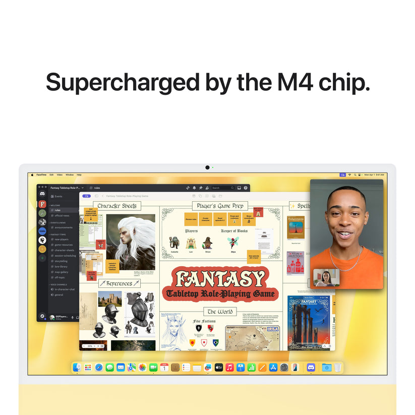 24 hüvelykes iMac Retina 4,5K kijelzővel: Apple M4 chip 10 magos CPU-val és 10 magos GPU-val, 2TB SSD, 16GB RAM, Nano-texturált üveg, Magic Mouse, Magic Keyboard Touch ID-val és számbillentyűzettel – magyar - sárga CTO - iSTYLE.hu