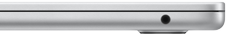 Headphone jack located on the right side